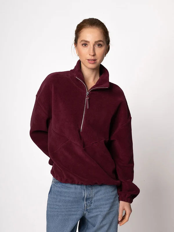Half-Zip Frida – Organic Cotton Fleece Sweater