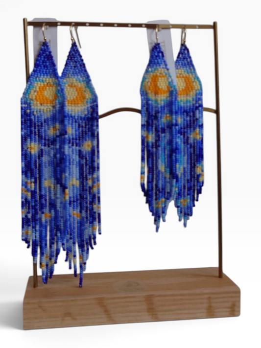 Noche Estrellada Van Gogh earrings