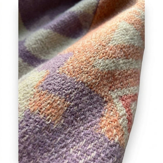 COSH! Wunderbar Upcycled woolen coat Puple Girly Detail