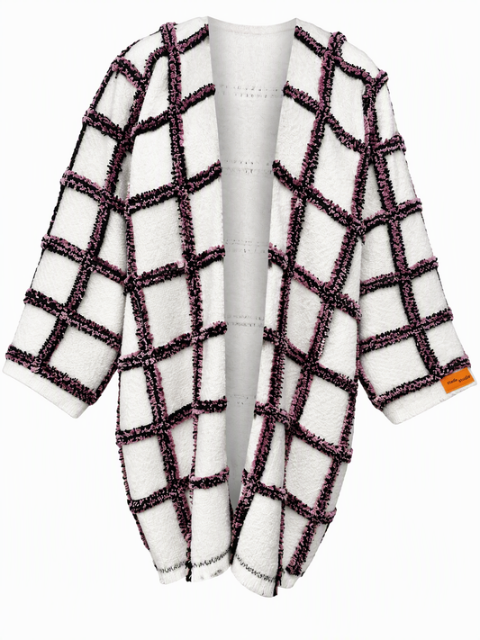 Studio Wunderbar white woolen Tufty Coat