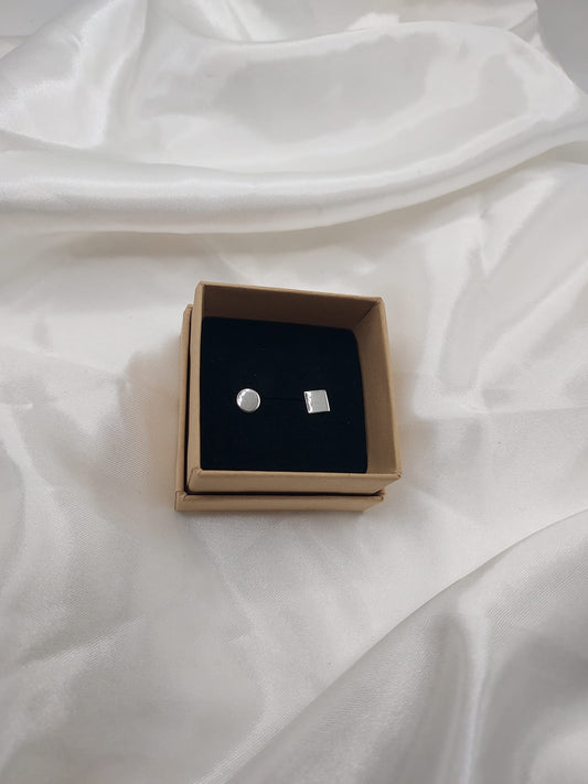 Geometric ear studs