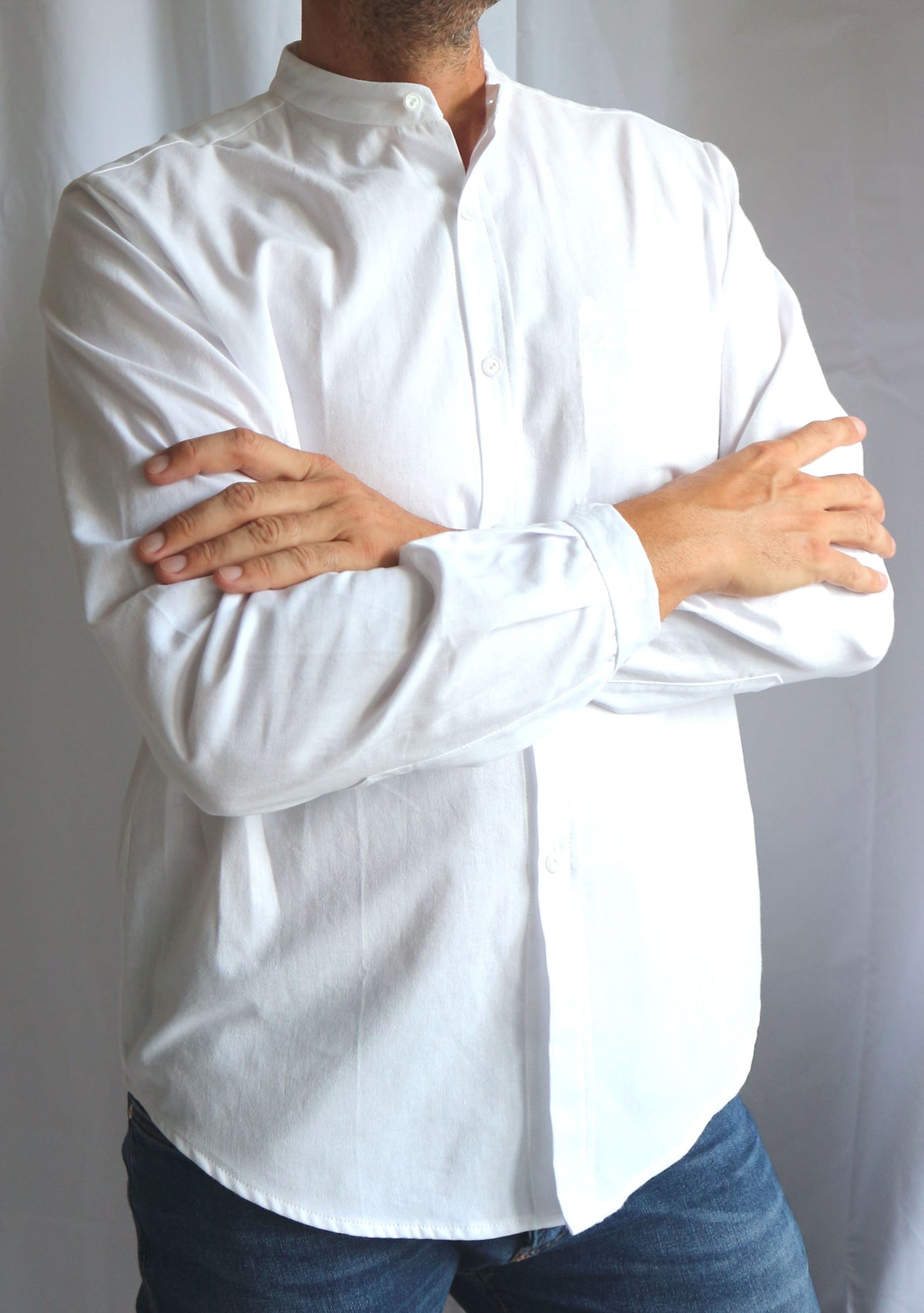 Mod. 12 – Men's Mandarin Collar Shirt