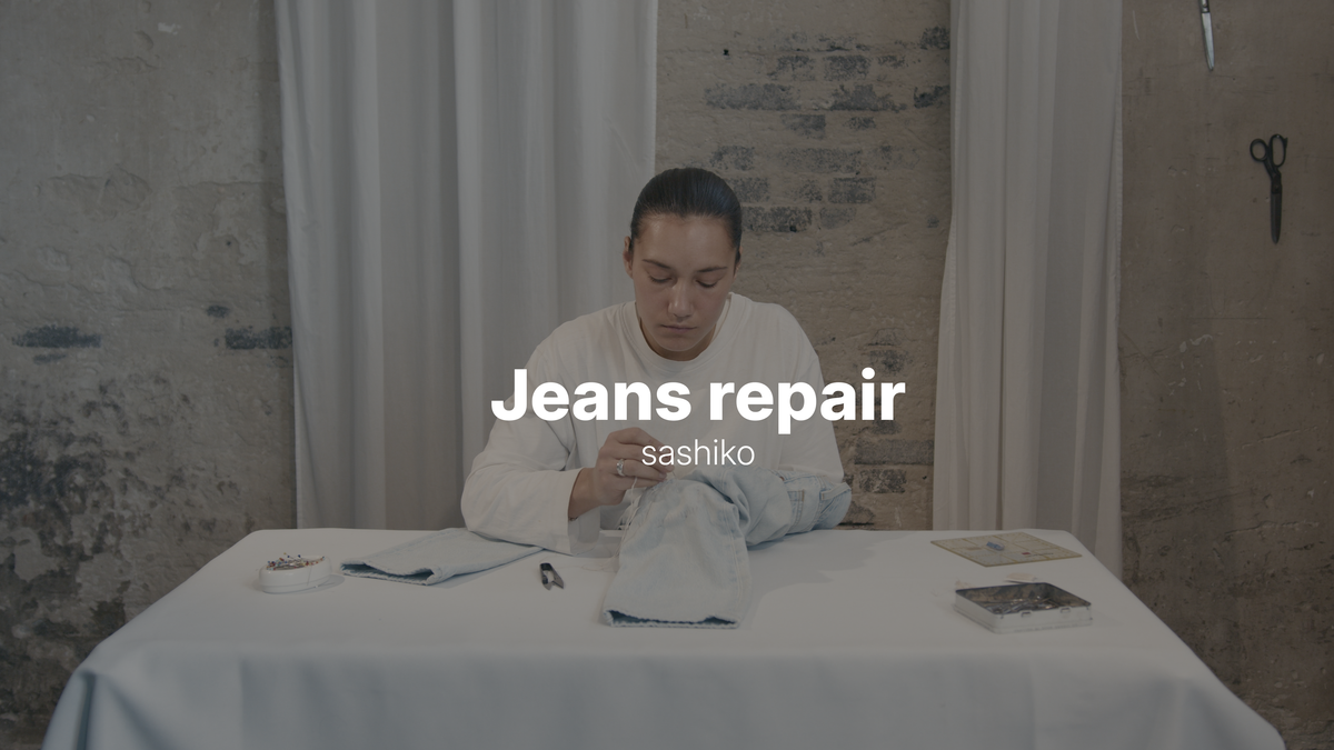 Naaierij: Serie 1 Video 7: Jeans Herstellen met Sashiko