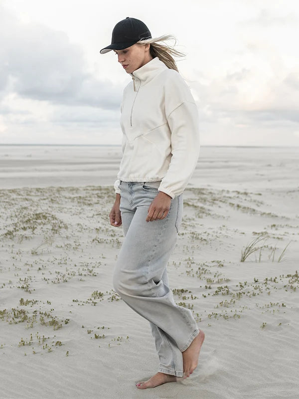 Half-Zip Frida – Organic Cotton Fleece Sweater