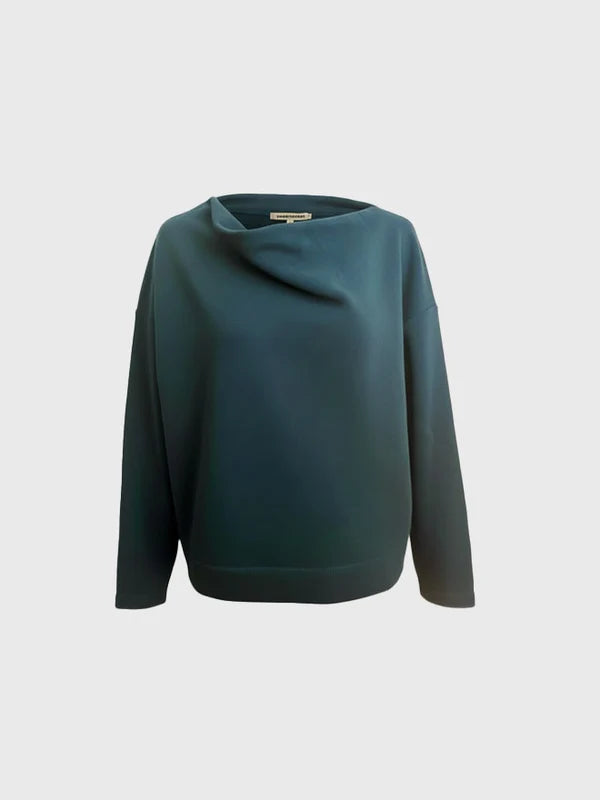 Sweatshirt Joy – Organic Cotton Waterfall Collar