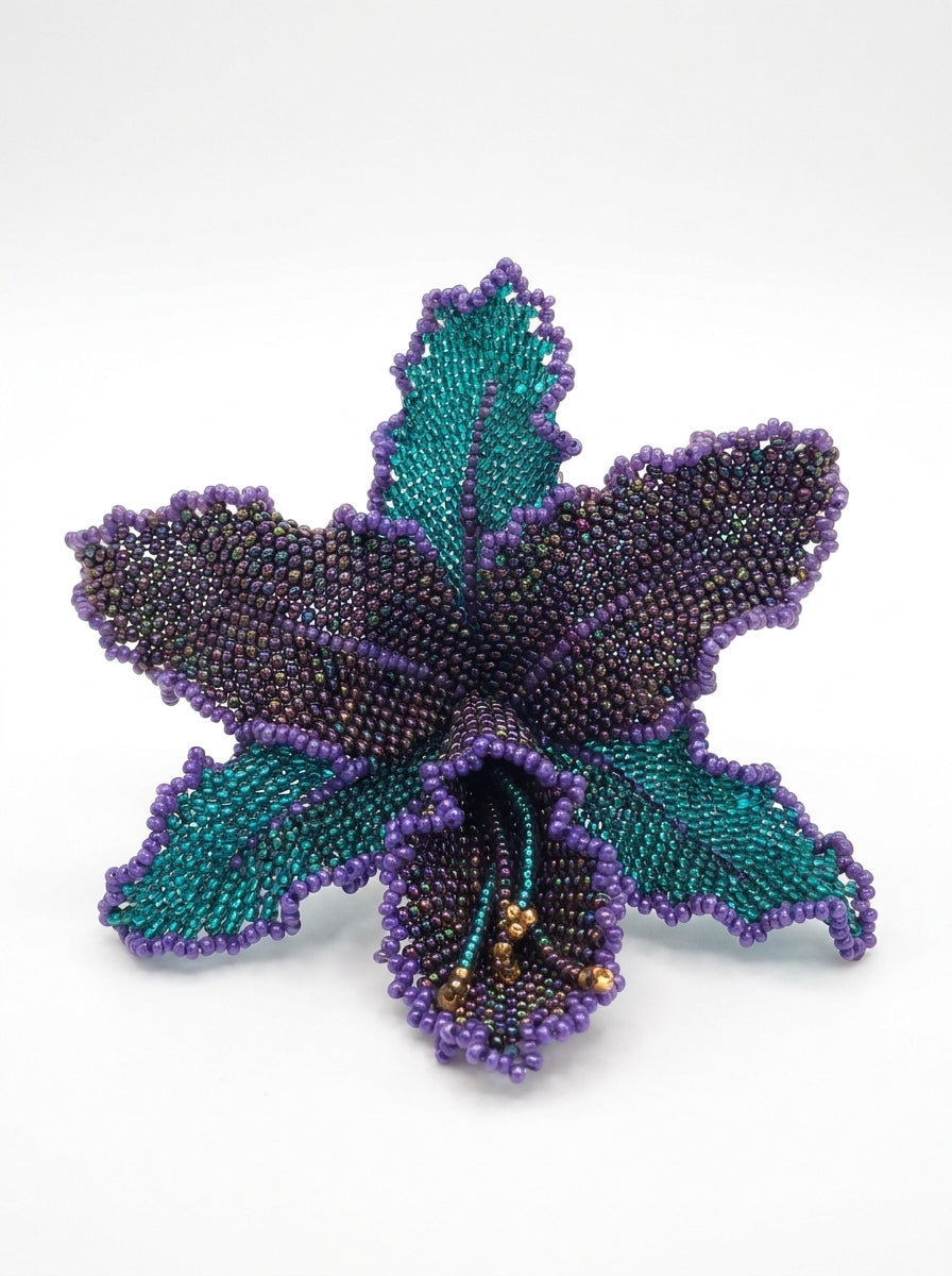 Orchid brooch and pendant