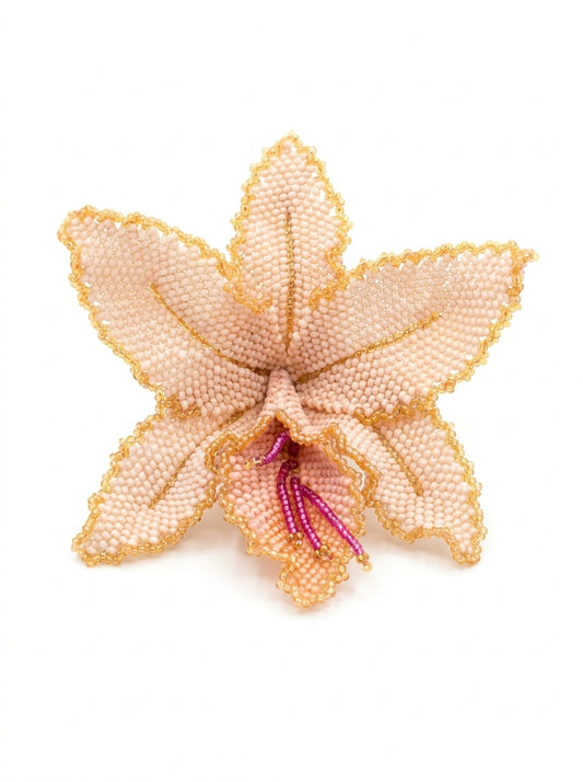 Orchid brooch and pendant