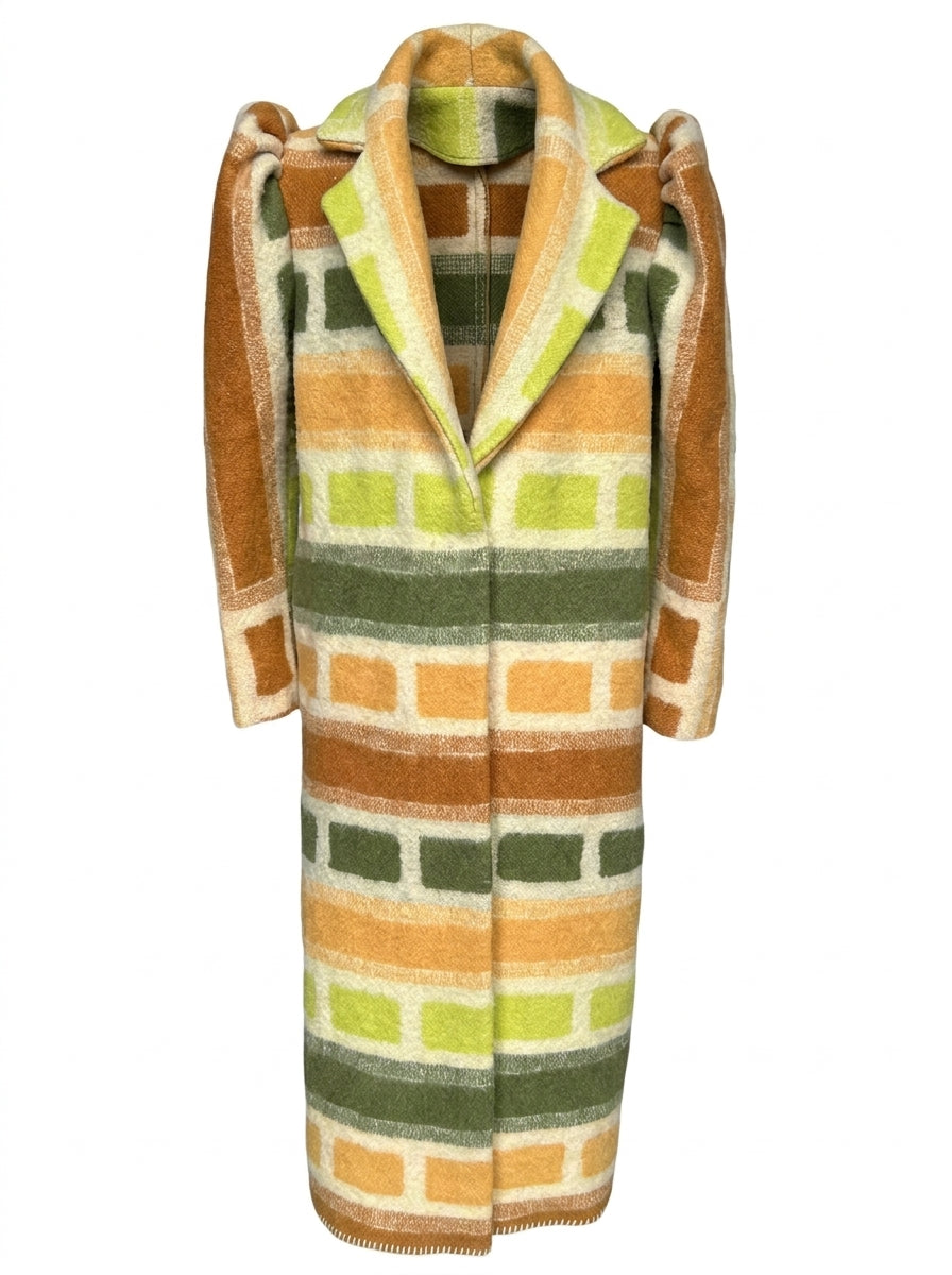 COSH! Wunderbar Upcycled woolen coat Puffy Autumn