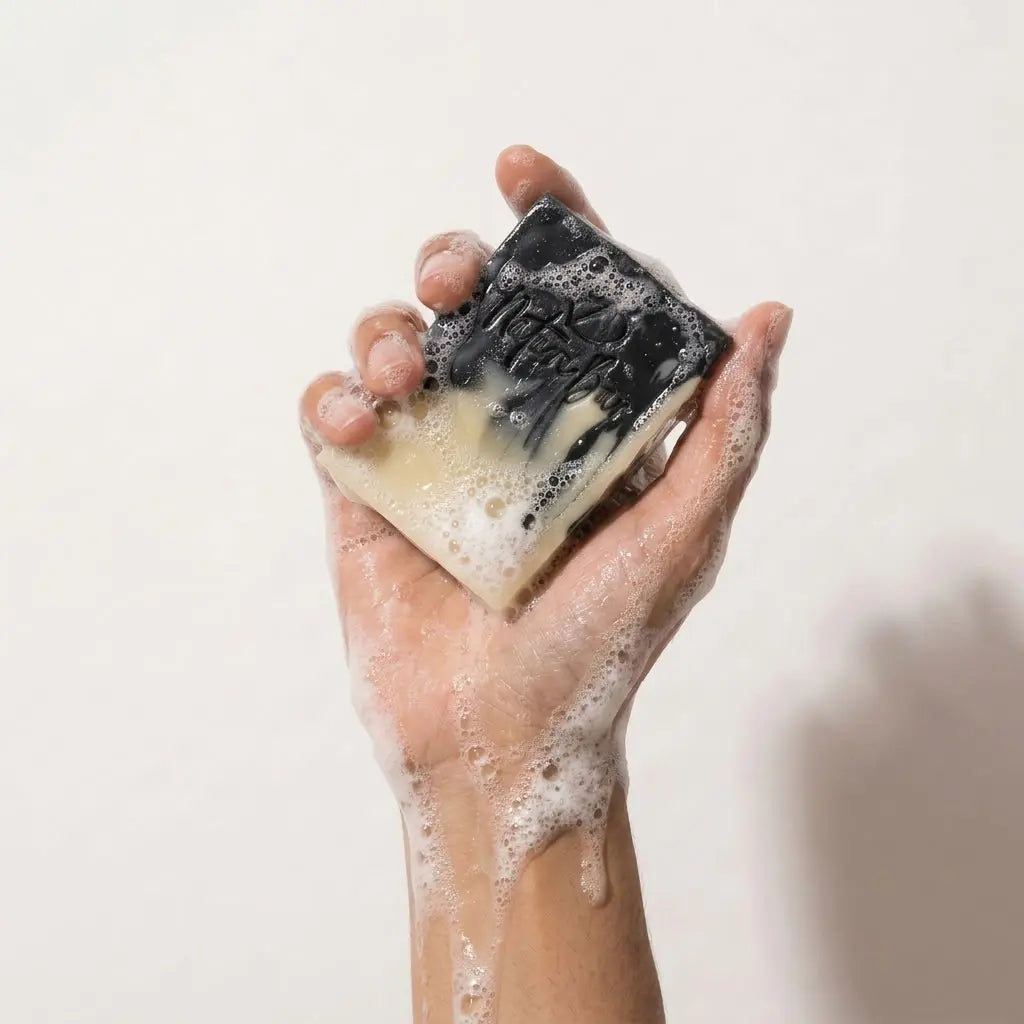 Face & body soap bar Charcoal & Aloe Vera