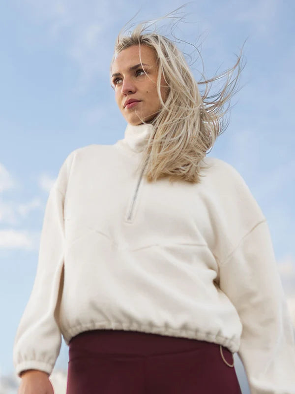 Half-Zip Frida – Organic Cotton Fleece Sweater